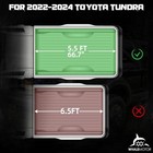 5 5ft 66 7  Hard Truck Tonneau Cover For 2022 - 2025 Toyota Tundra Black Bed