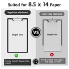 Macroclo Legal Size Clipboard  Black 8 5 X 14 Clip Boards For Lawers 