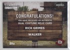 2017 Topps The Walking Dead Evolution Dual Relics 10 50 Rick Grimes Walker 13iq