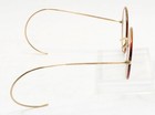 Antique Windsor Gold Filled Tortoise 42mm Round Eyeglass Frames Clean Lennon