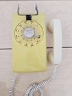 Vintage Untested Western Electric Bell System Rotary Dial Yellow Wall Phone