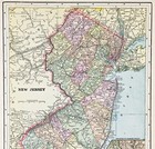 1891 New Jersey Map Authentic  12x9 5  Railroads County Townships Railroads