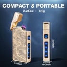 Lcfun Electric Lighter Usb Rechargeable  Dual Arc Plasma Lighter  Windproof Flam