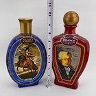 Vintage Jim Beam Choice Decanters Set Of 2 Mozart   Baltasar Red Blue Empty