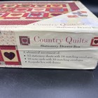 Stationary Set 32 Sheets 16 Envelopes Note Cards Drawer Box Barnes Noble Quilts