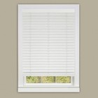 Cordless Faux Wood Grain Window Blinds 2  Plantation Blind - 64  Long  White