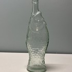 Antinori Clear Green Glass Fish Shaped Wine Bottle Italy