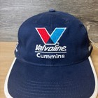 Vintage Valvoline Hat Strap Back Blue Racing Cummins Nascar Adjustable