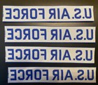 4 X Usaf Us Air Force White   Blue Nylon Name Tape Patch Unissued Nametape Usgi