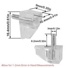3mm Shelf Support Peg Clear Plastic Cabinet Pins 3mm 