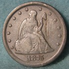 1875-s Twenty Cent 20c Piece   Old Us Silver Coin  512