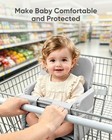 Sweetwavet Padded Shopping Cart Seat Cover For Baby  Gray   2-layer Padding A   