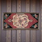 Vintage Turkish Rug Handmade Small Rug  Wool Doormat  Kitchen Rug  2x4 Ft Approx