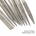 10pc Set Guitar Fret Nut Saddle Slot Multipurpose Grinding File String Pickguard