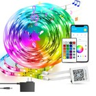 50ft Waterproof Led Strip Lights  App   Voice Control  Rgb Outdoor Indoor Lights