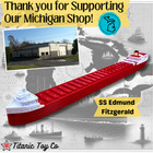 12    Ss Edmund Fitzgerald Model  Freighter Model  Titanic Toy Co Titanic Model