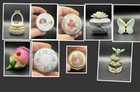 Porcelain Ceramic Trinket Box Hinged - Your Choice  6 50 Flat Shipping On First