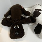 Vintage 1985 Tonka Pound Puppies Plush Lot Of 3 Large 18  Brown Spot Gray
