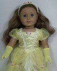 Yellow Princess Belle Long Gown Dress Doll Clothes For 18    American Girl   debs 