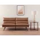 Memory Foam Pillow Top Futon Convertible Sofa Bed Wooden Frame Metal Legs New