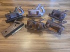 6 Antique Wood Bodied Plow Planes Lot Vintage