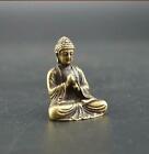 Distinctive Exquisite Pure Brass Sakyamuni Buddha Small Statue 