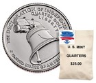 2026 P d Semiquincentennial Declaration Liberty Bell Quarter 2 Roll Set 26sqre