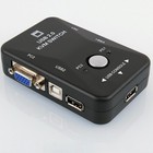New Dual Port Usb Vga Kvm Switch Box Convertor For Mouse Keyboard Monitor Screen