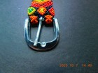 Vintage Multicolored Belt Of Solid Glass Beads In A Native American sw  Pattern