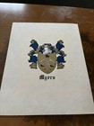 Myers Family Painting Crest Coat Of Arms  3 Pc Lot Glenn Owen Meyers