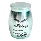 1 57 In Mini Pet Memorial Small Urns For Dog Cat Ashes Stainless Steel  blue 