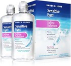 Bausch   Lomb Sensitive Eyes Saline Solution For Contact Lenses 2x12oz