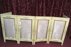 Vintage Funeral Folding Ornate Child Casket Bier Wood  Panels Ceremonial Display