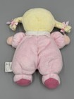 Carters Child Of Mine Doll Baby Lovey Plush 7    Blonde Pigtails Braids Pink
