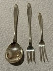3 Pcs International Sterling Silver Prelude Pattern Forks  And Spom 61 Grams