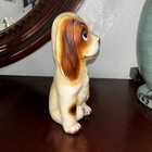 Antique Ceramic Spaniel Puppy Dog Figurine Made In Japan Large Eyes Mcm 8 