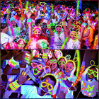Glow In The Dark Party Supply 27 Rave Accessory 56 Led Toy 100 Glow Stick Bulk