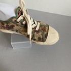 Vintage Vans Womens Shoes Size 7 Floral Made In Usa Lace Up Textile Sneakers
