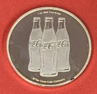 Coca-cola 1 Oz  999 Fine Silver Bullion Round Coin Triple Bottle Design  