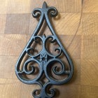 Vintage Jzh Teardrop 1952 Cast Iron Trivet Not Painted T-18 
