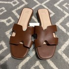 A New Day Women s Sandals  Cognac nina Slide Brown Sandals  Size 9 5 New