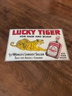Embossed Lucky Tiger For Hair   Scalp Metal Sign Desperate Sign Co Made In Usa