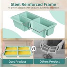 Silicone Freezer Tray For Sauce Cube  Fddai 9 5 X 5 1 X 2 3 Inches  Green 