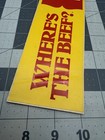 Wendy   s Fast Food Where   s The Beef Sticker - Vintage New Old Stock Unused - 1984