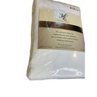 Full Size Bed Skirt New White Platinum Collection 54 X 75   14  Drop