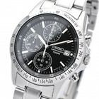 Seiko High-speed Chronograph Snd367pc Snd367p1 Black Silver Men s Watch Analog