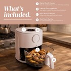 Cook With Color Cook Color Colorful 1200w 4qt Air Fryer Glass Basket Dishwasher