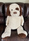 Dan Dee Dog Puppy 36   plush Jumbo Large Tan Cream Beige Brown Spot Stuffed Animal