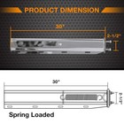 Pair 30   Stainless Steel Straight Spring Mud Flap Hanger 2 1 2  Bolt Semi Truck