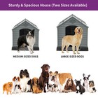 Large Plastic Dog House Outdoor Indoor Doghouse Puppy Sheltersturdy Dog Kennel